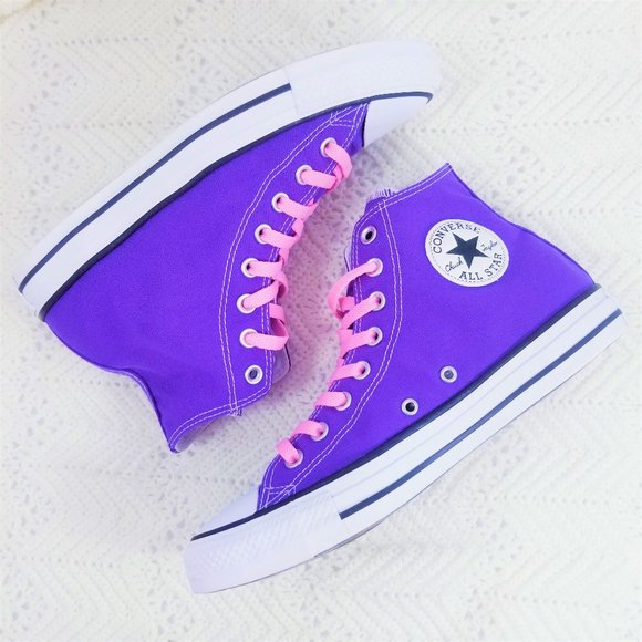 Converse Shoes - Chuck Taylor Converse Purple High-Top Size W US 9